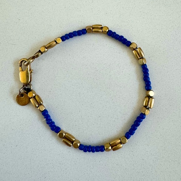 Madewell Jewelry - Madewell Blue Beaded Bracelet